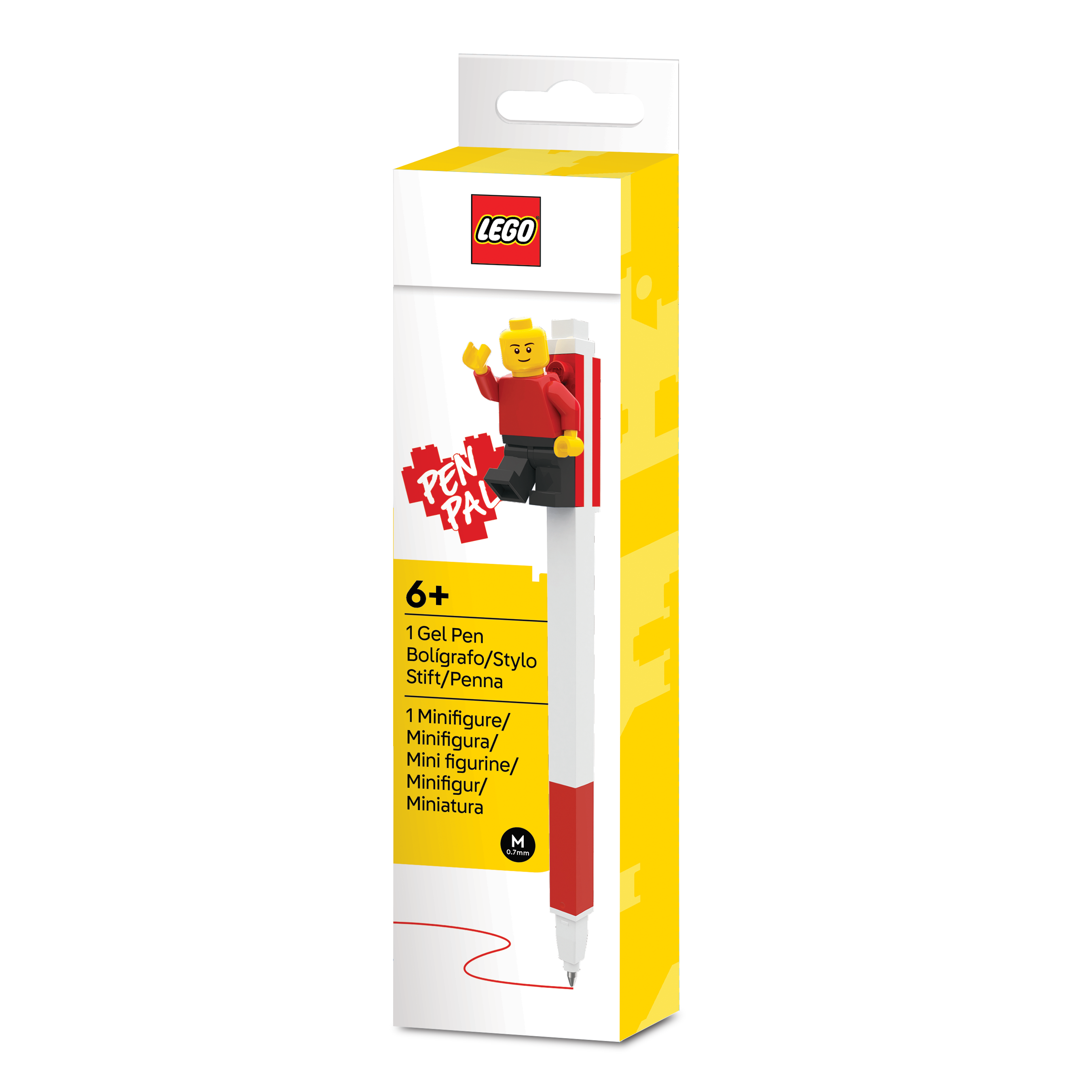 LEGO gel pen red with minifigure - British product