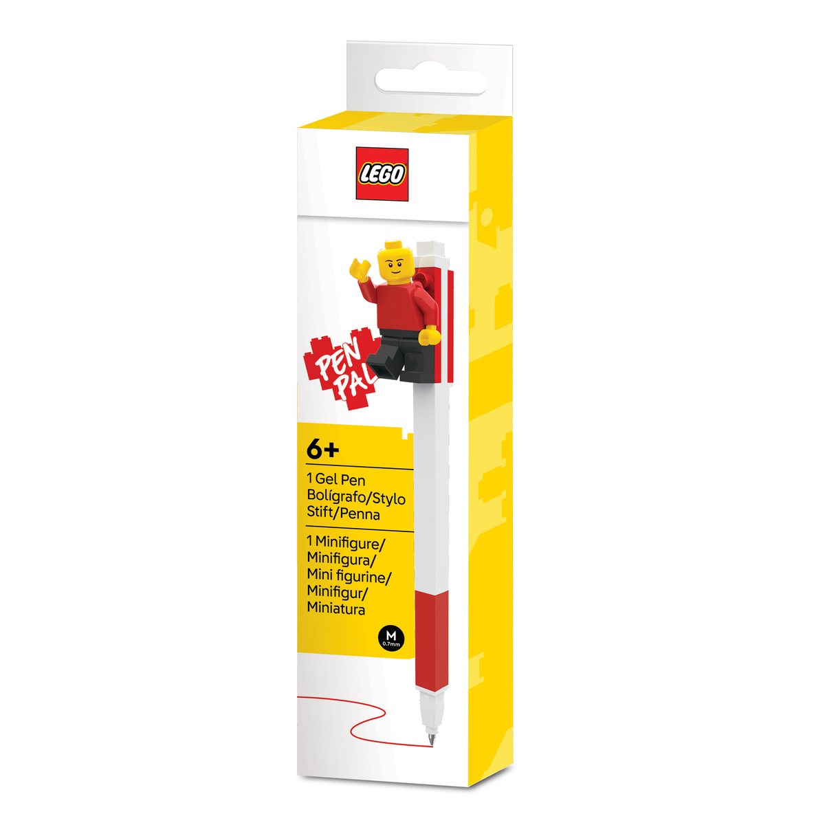 LEGO gel pen red with minifigure - British product