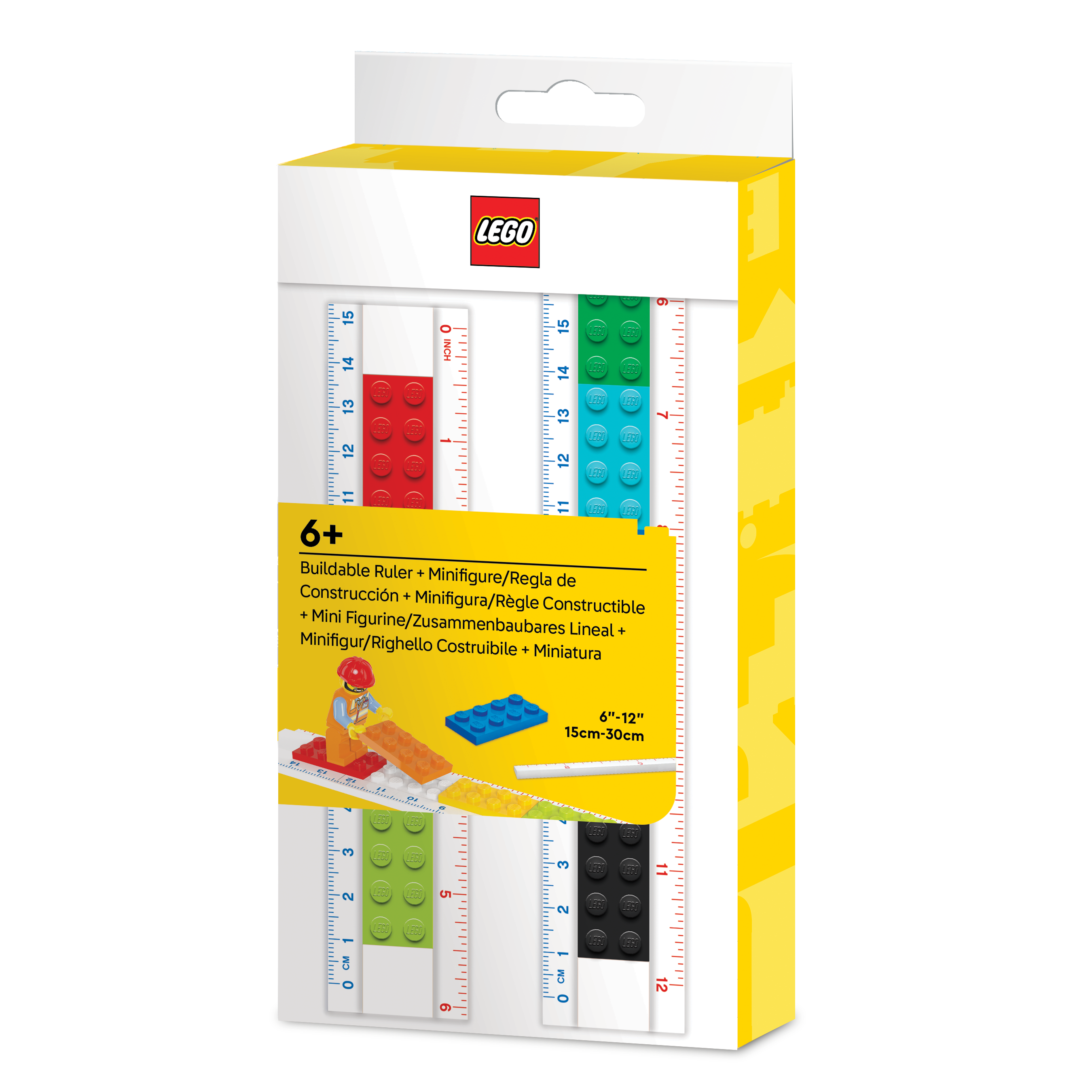LEGO ruler with minifigure building toy (British brand)
