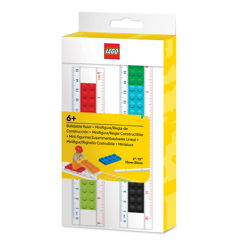 LEGO ruler with minifigure building toy (British brand)