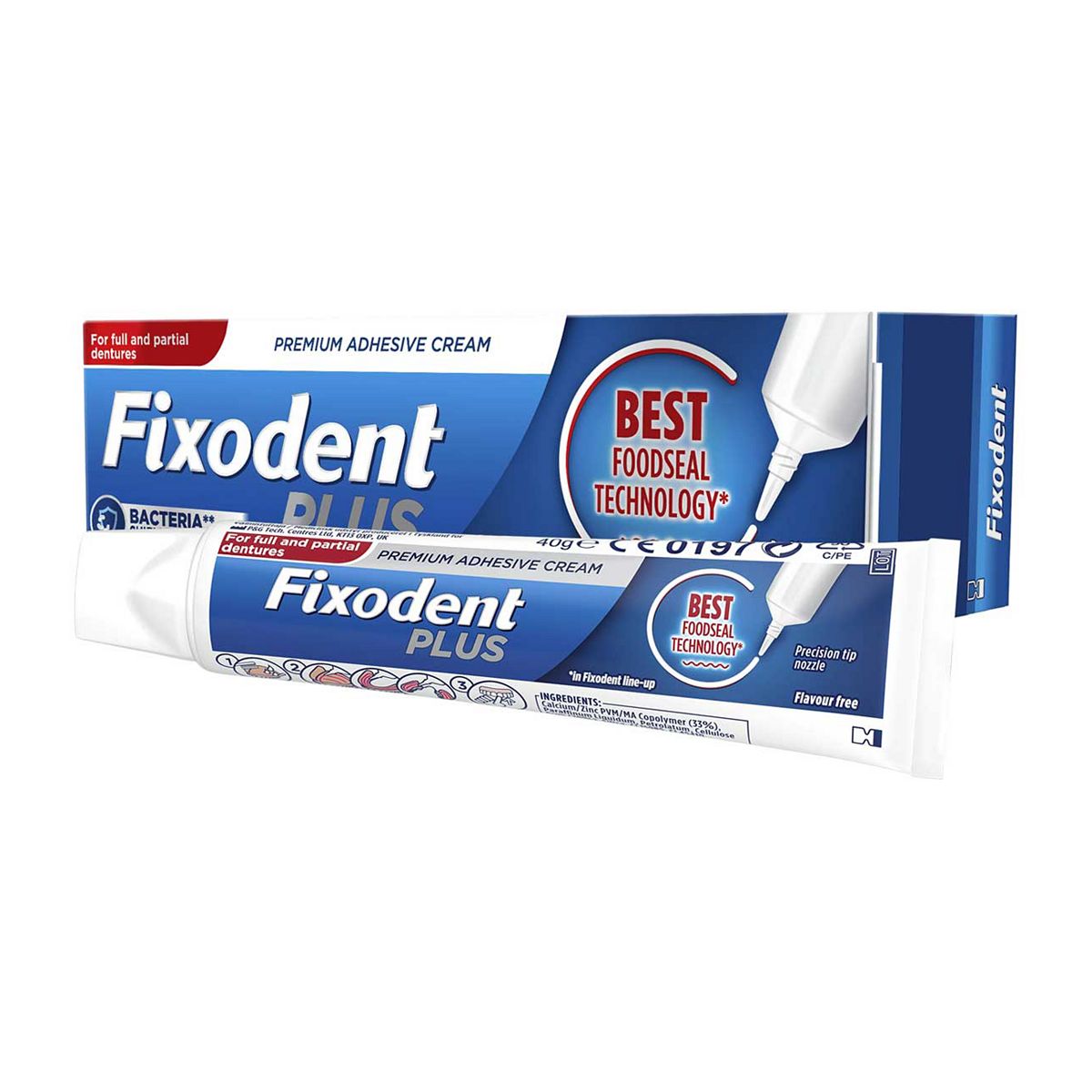 Fixodent Plus Foodseal Denture Adhesive 40g GOODS Boots   