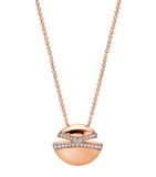 Bvlgari rose gold diamond cabochon necklace - British product