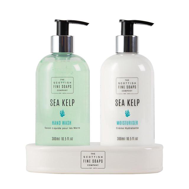 Scottish Fine Soaps Sea Kelp Hand Care Set - Pump Bottles   2 x 300ml GOODS M&S   