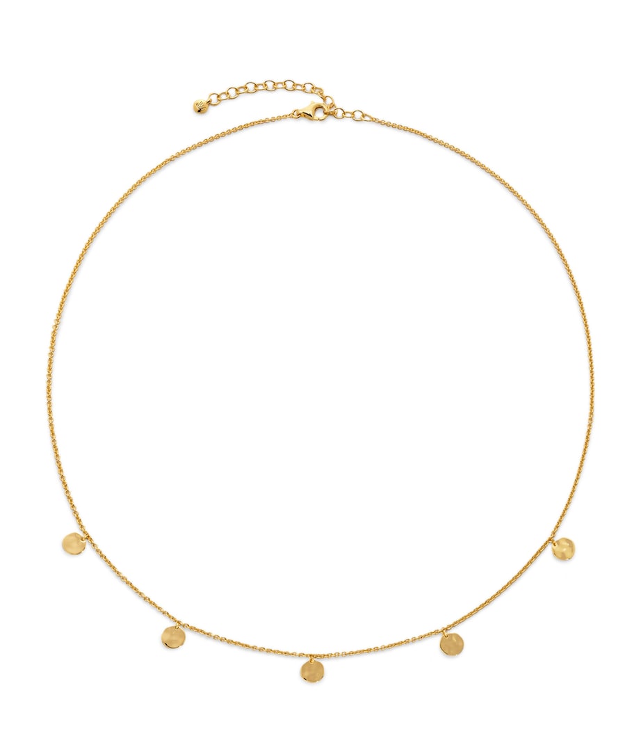 Monica Vinader gold vermeil Siren Muse Station chain necklace, imported from the UK