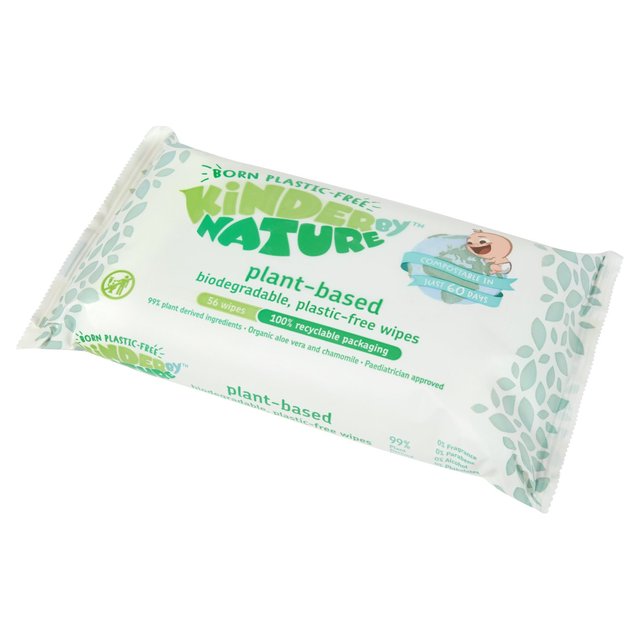 Kinder by Nature Plant-Based Wipes   56 per pack