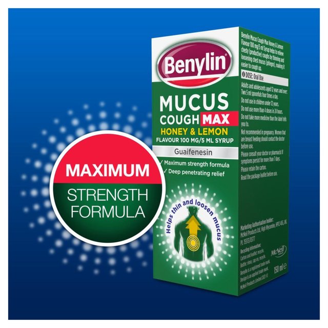 Benylin Mucus Cough Max Syrup - Honey & Lemon   300ml GOODS M&S   