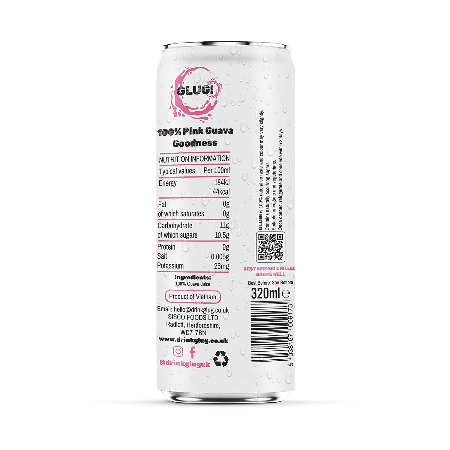 Pink guava juice 12x320ml, UK version