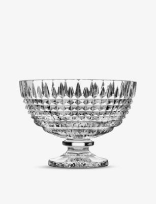 Waterford Lismore Diamond stemmed crystal bowl 30cm, imported from the UK