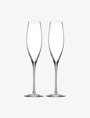 Waterford crystal-glass champagne flutes set of two 24.5cm - British product