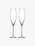 Waterford crystal-glass champagne flutes set of two 24.5cm - British product