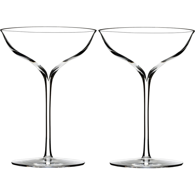 Waterford Elegance Belle Coupe champagne glasses pair - British product