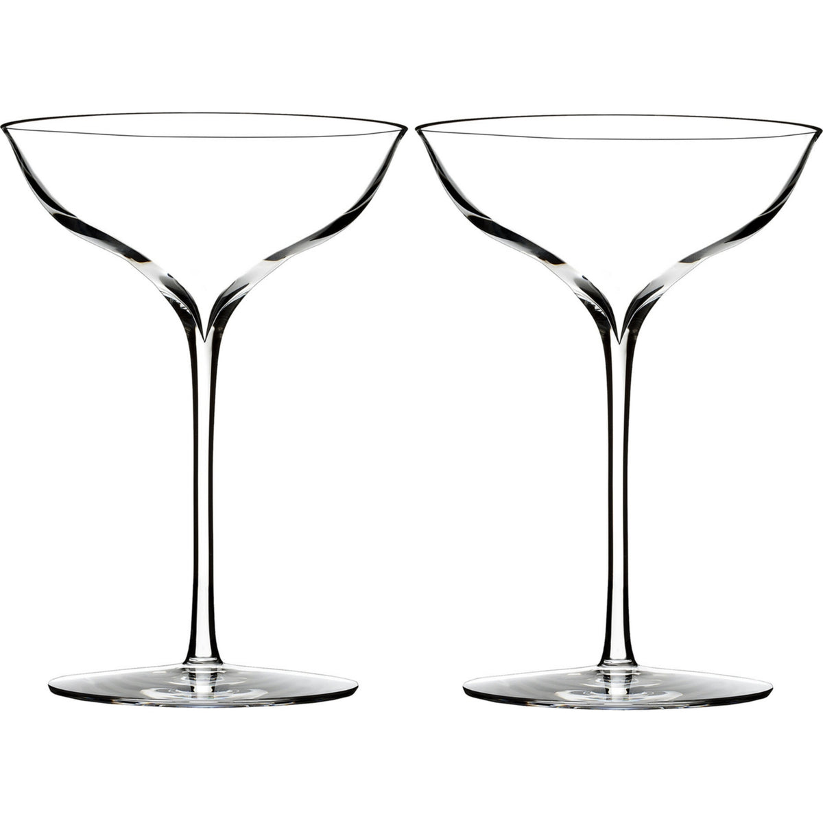 Waterford Elegance Belle Coupe champagne glasses pair - British product