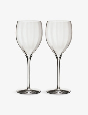 selfridges Waterford Elegance Optic Sauvignon Crystal Wine Glasses Set of Two- Buy online at McGrocer