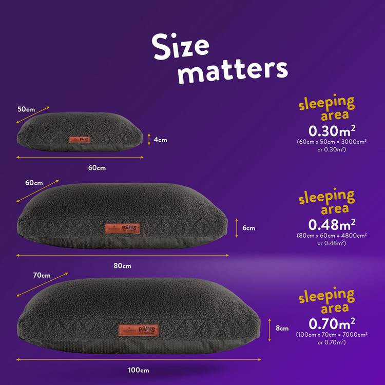 Paws For Slumber Sherpa pet bed small, imported from the UK