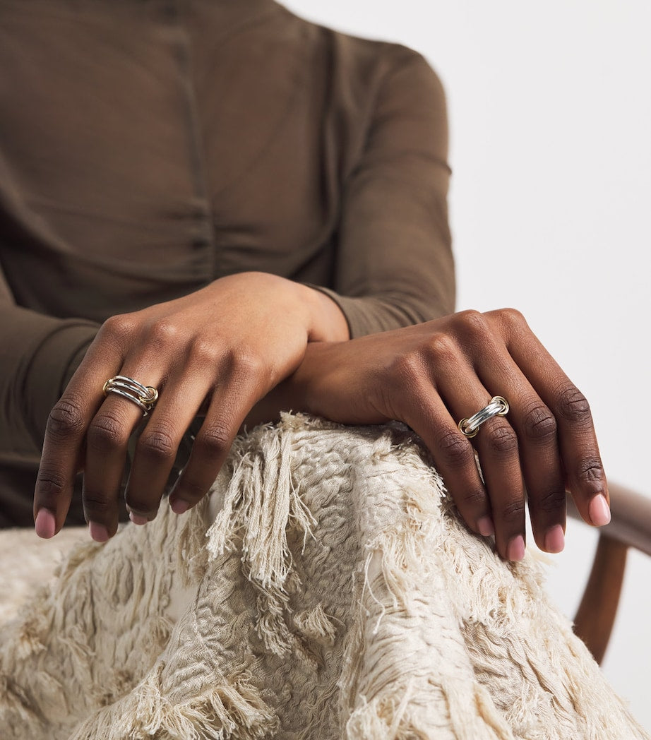 خاتم Calliope من Spinelli Kilcollin فضة إسترليني ذهب (ماركة بريطانية)