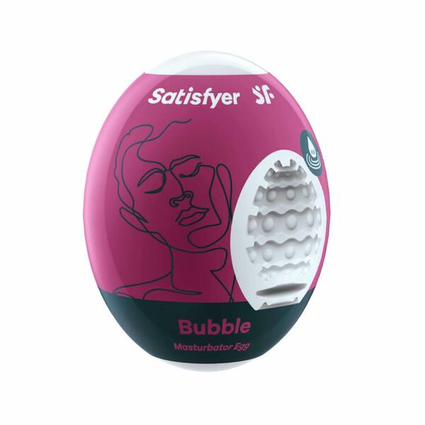 Satisfyer Masturbator Egg Single (Bubble) - Violet GOODS Superdrug   