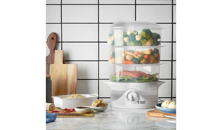 Russell Hobbs 3 Tier Plastic Food Steamer 21140