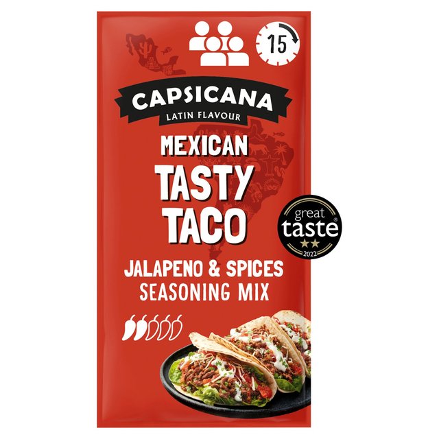 Capsicana Mexican Tasty Taco Seasoning Mix Medium/Mild   28g GOODS M&S   