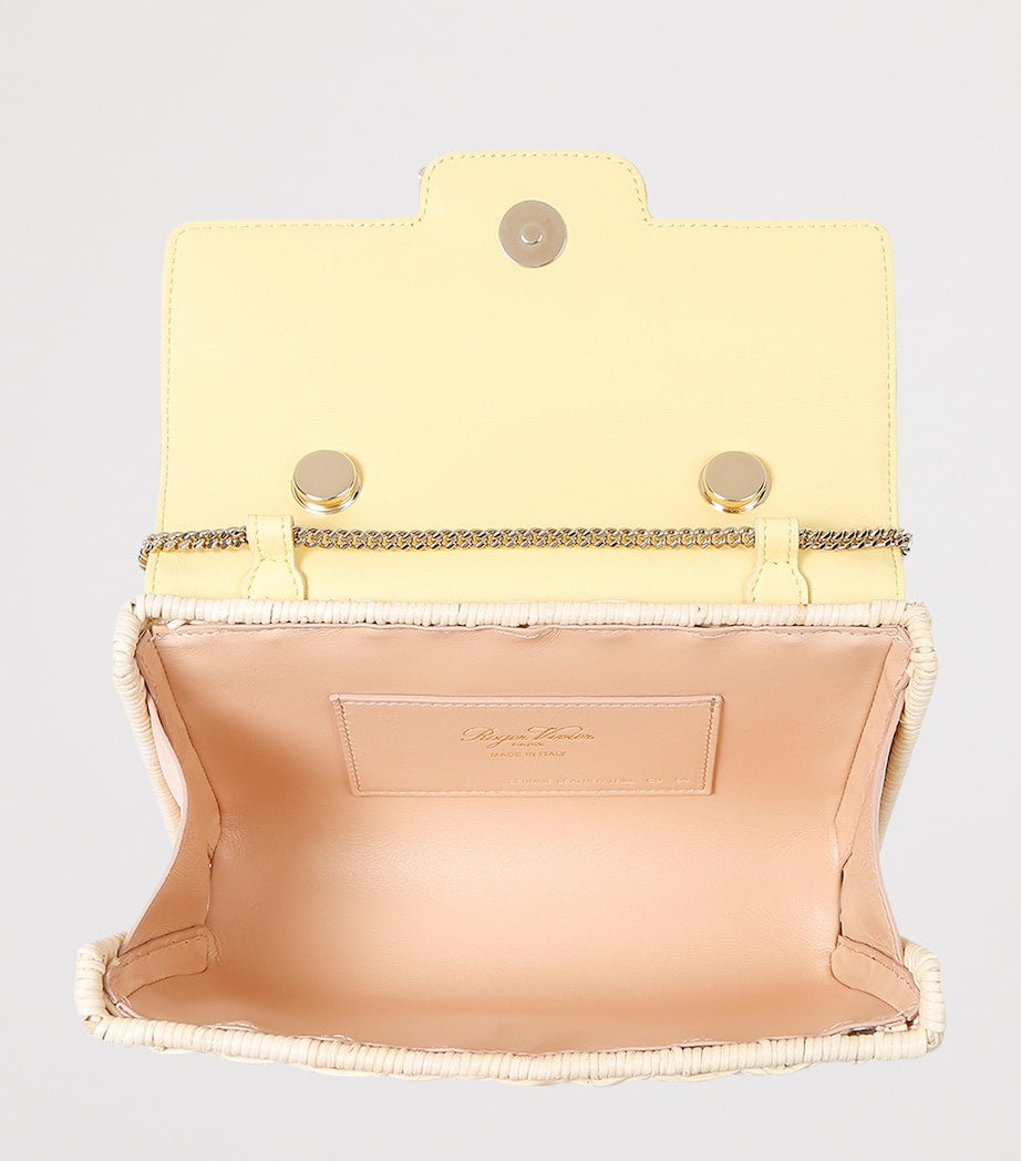 Roger Vivier mini rattan top-handle bag - British product