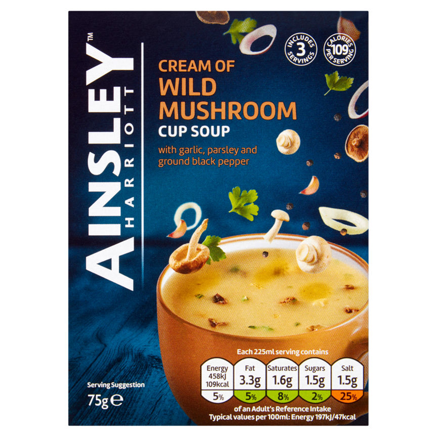 Ainsley Harriott Cream of Wild Mushroom Cup Soup GOODS ASDA   