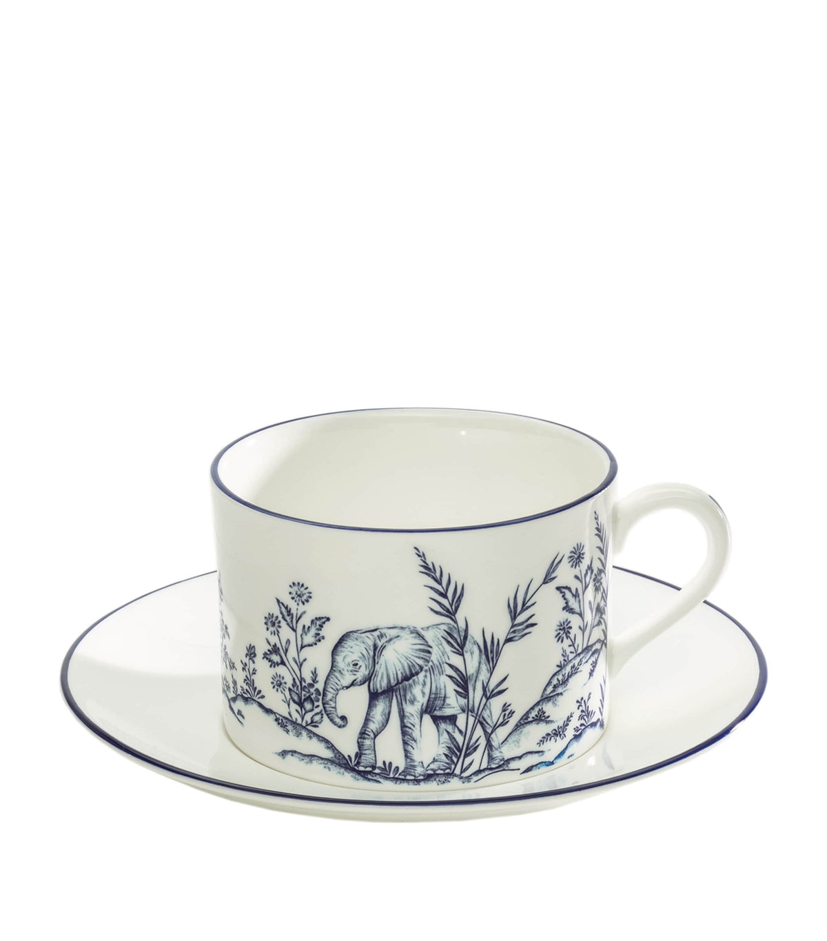 Halcyon Days Serengeti teacup and saucer, UK version