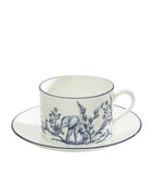 Halcyon Days Serengeti teacup and saucer, UK version