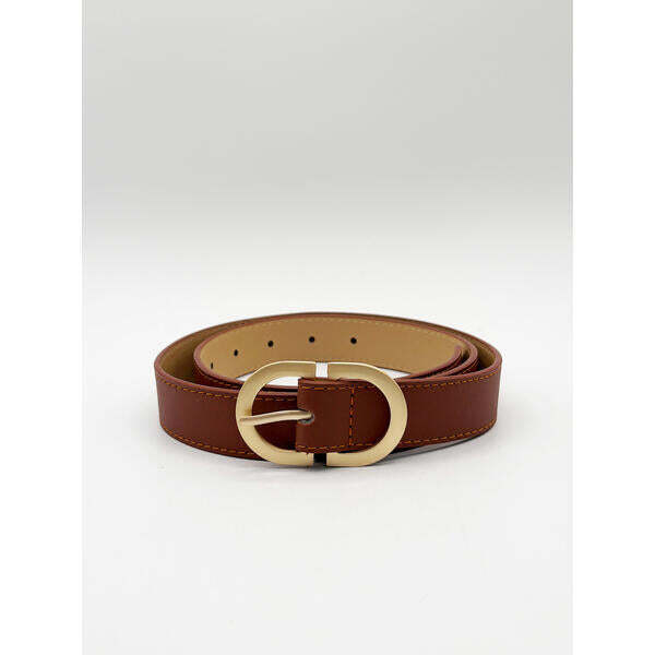 SVNX brown belt gold buckle - British product