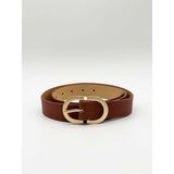 SVNX brown belt gold buckle - British product