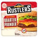 Rustlers Quarter Pounder Rinder-Burger mit Käse 190g, importiert aus dem Vereinigten Königreich