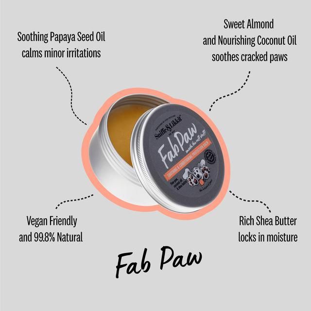 Sniffe & Likkit Fab Paw Soothing & Conditioning Protection Balm for Dogs   75g GOODS M&S   