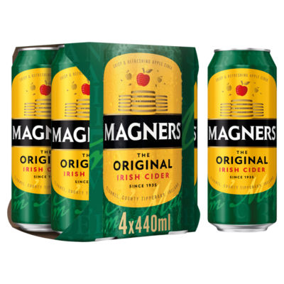 Magners Original Irish Cider 4x440ml cans, imported from the UK