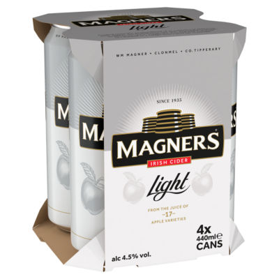 ASDA Magners Irish Light Cider 4x440ml- Buy online at McGrocer