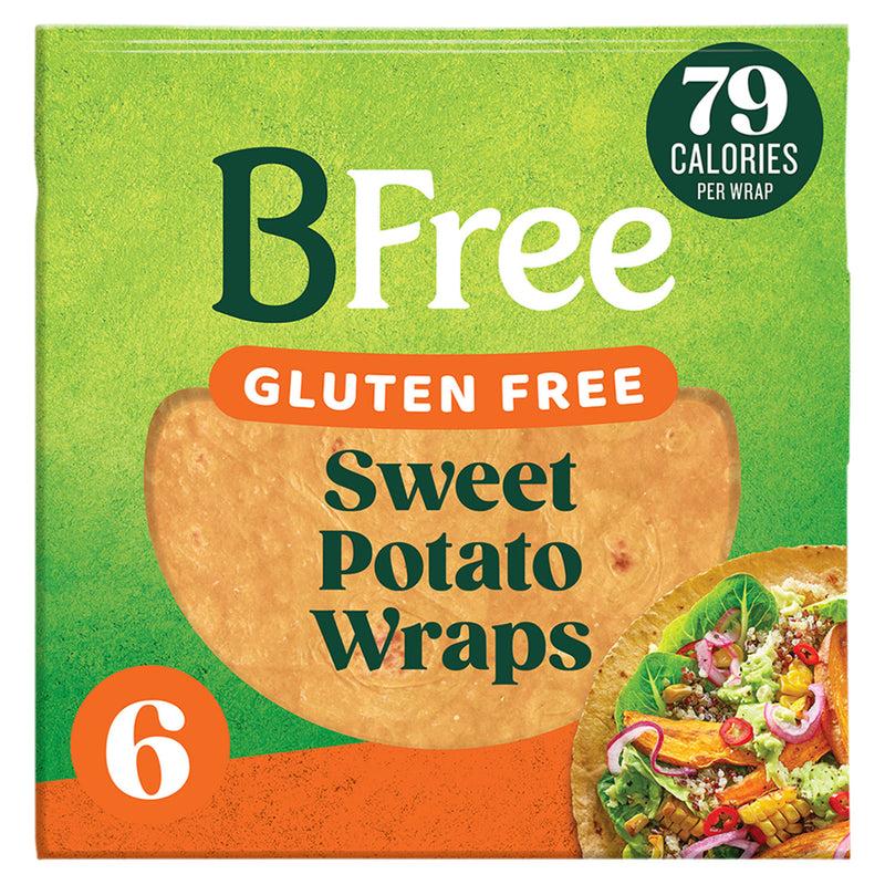 BFree Gluten Free Sweet Potato Wraps 6 Pack - British product