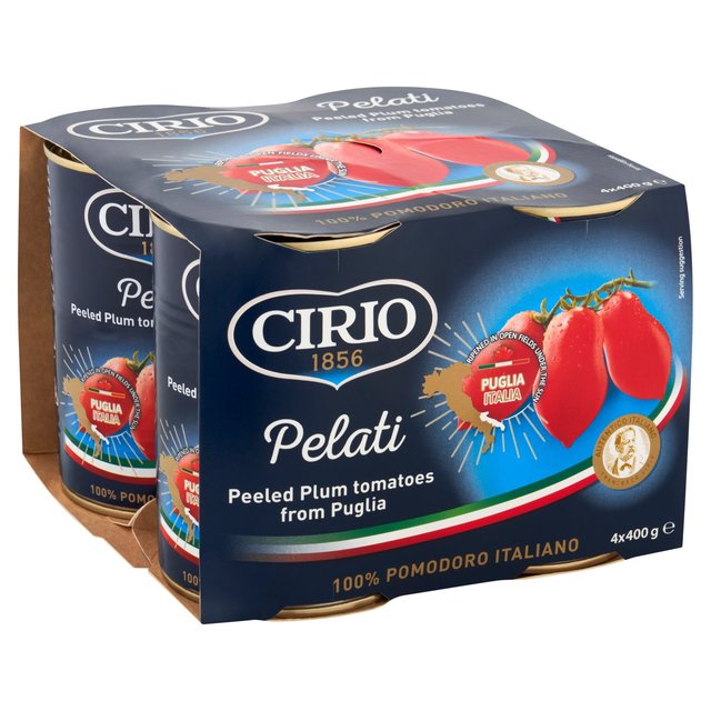 Cirio Peeled Plum Tomatoes   4 x 400g GOODS M&S   