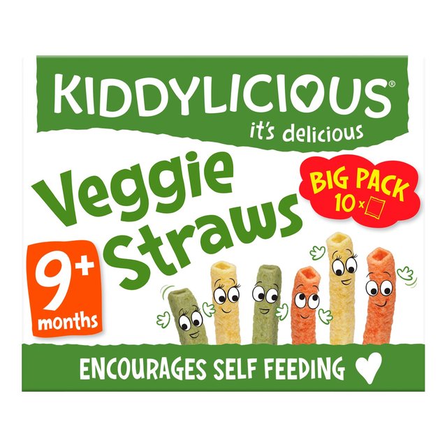 Kiddylicious Veggie Straws Baby Snacks Big Pack   10 x 12g GOODS M&S   