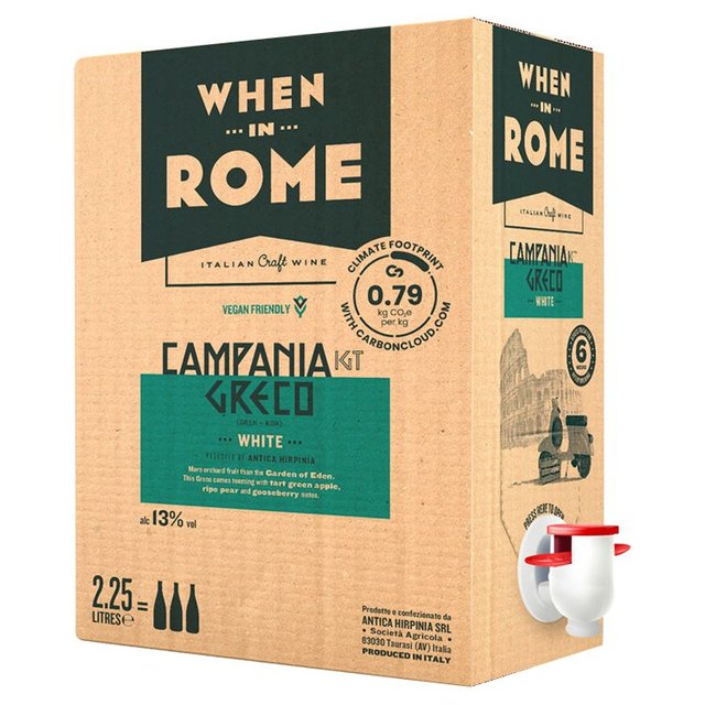 When in Rome White Wine Campania Greco IGT   2.25L