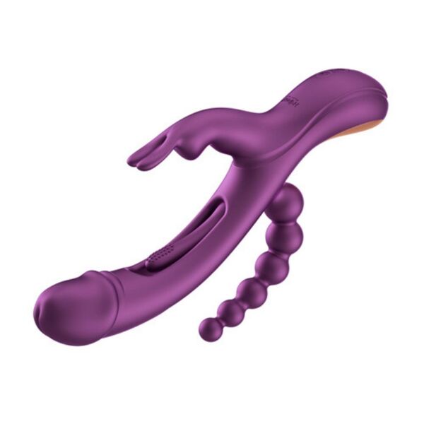 Honey Play Box Trilux rabbit vibrator with anal beads, imported from the UK