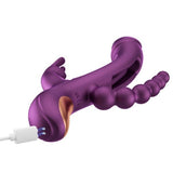 Honey Play Box Trilux rabbit vibrator with anal beads, imported from the UK