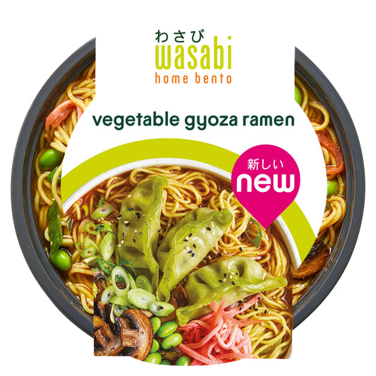 Wasabi Home Bento Vegetable Gyoza Ramen 305g GOODS Sainsburys   
