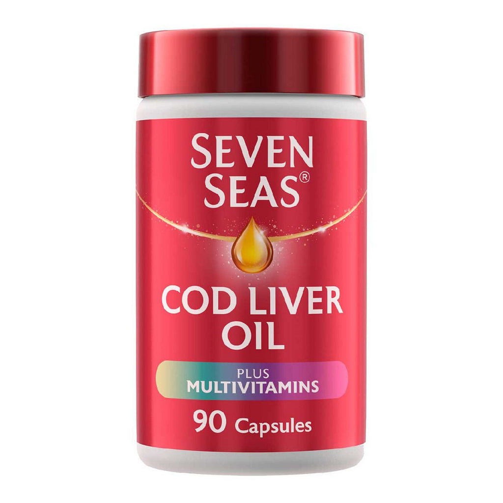 Seven Seas Cod Liver Oil Plus Multivitamins Omega-3 Fish Oil 90 Capsules