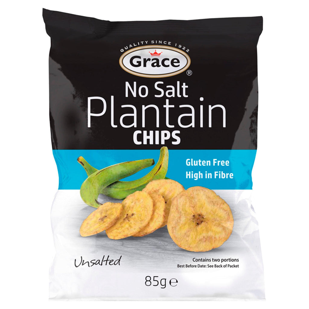 Grace Plantain Chips, No Salt 85g