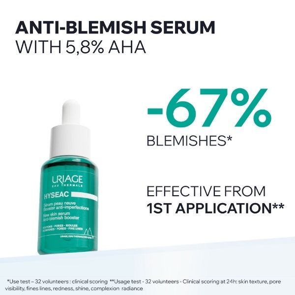 Uriage Hyseac New Skin Serum Anti-Blemish Booster 30ml (British brand)