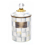 MacKenzie-Childs Sterling Check canister 21.5cm, imported from the UK