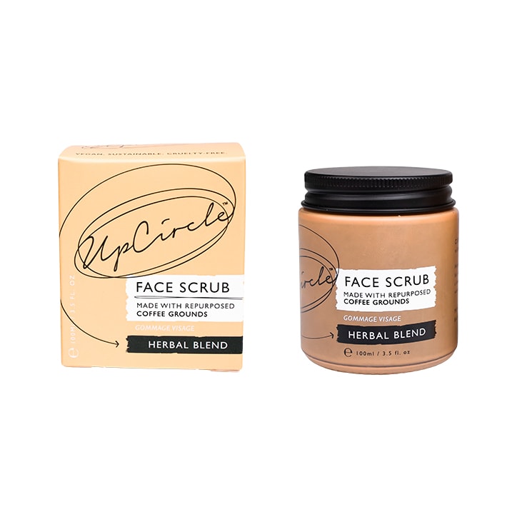 UpCircle Coffee Face Scrub with Herbal Blend 100ml Face Exfoliators & Scrubs Holland&Barrett Herbal  