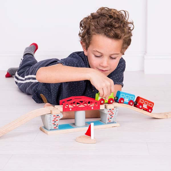 Bigjigs Rail Swing Bridge GOODS Superdrug   