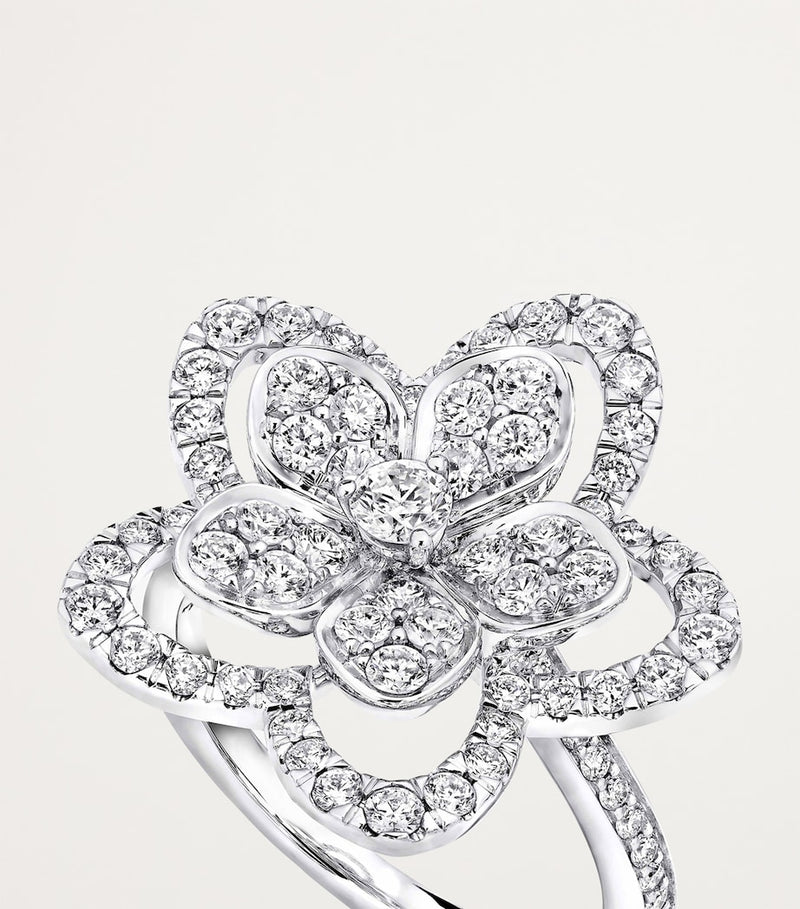 Graff white gold diamond Wild Flower ring (British brand)