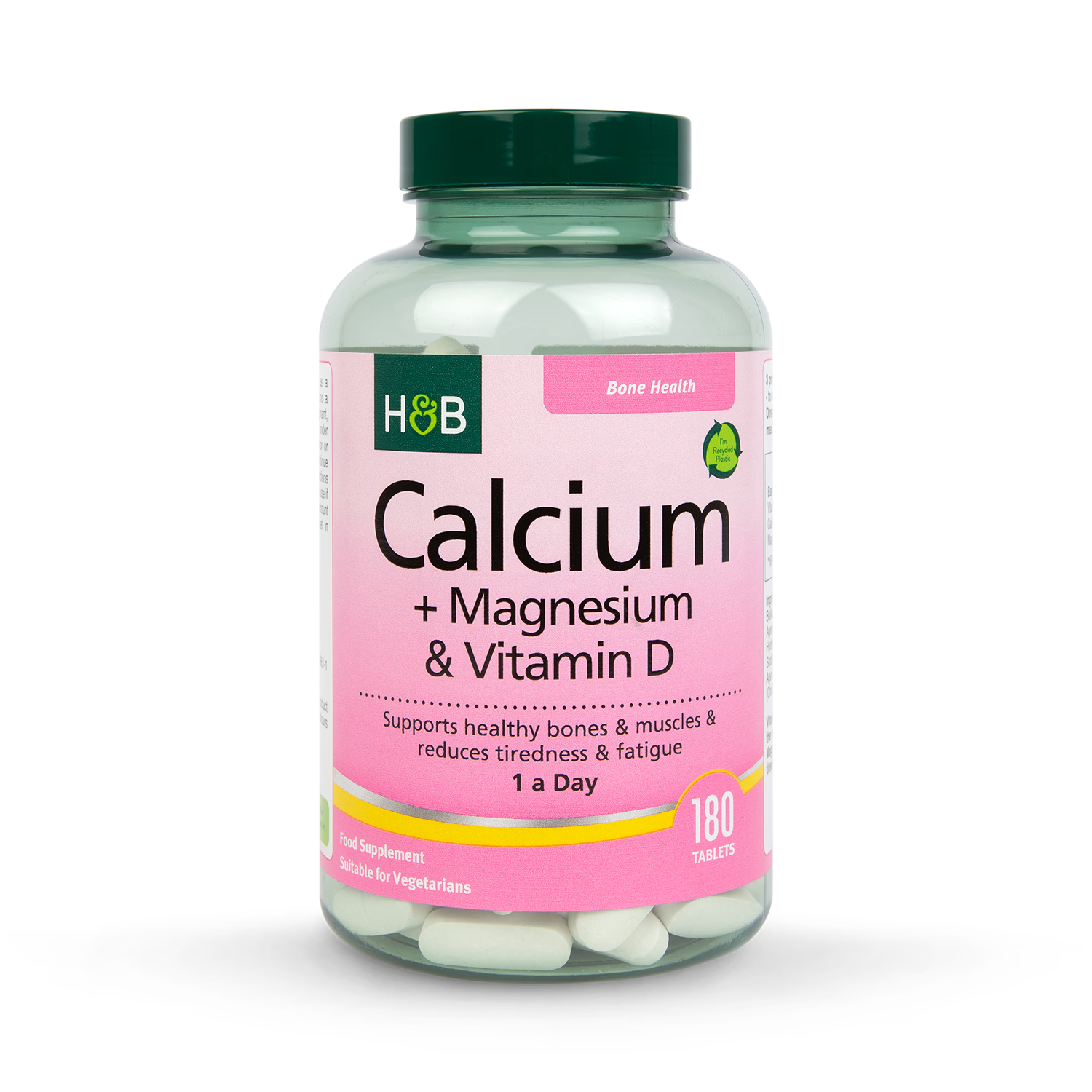 Holland & Barrett Calcium Magnesium Vitamin D tablets 180, UK version