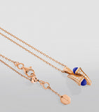Marli New York Cleo necklace rose gold diamonds lapis lazuli - British product