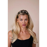 SVNX embellished crystal headband in black - British product