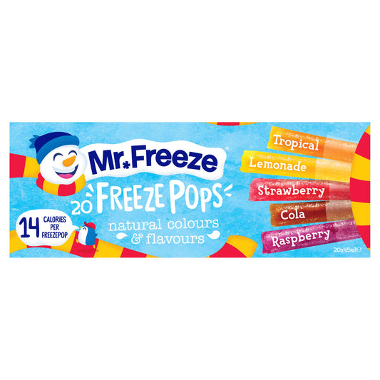 Calypso Mr Freeze Ice Pops 20x45ml Ice cream cones & wafers Sainsburys   